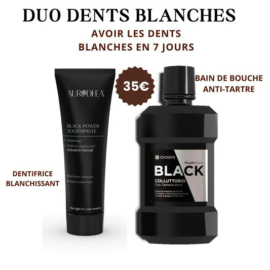 Duo blanchissant au Charbon Actif