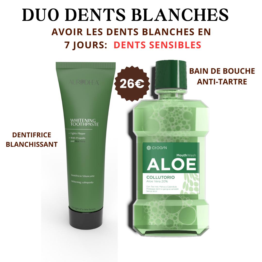 Duo blanchissant à l'aloe vera